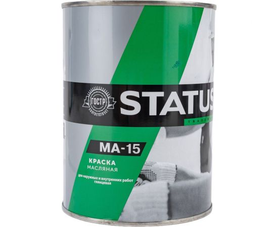 Масляная краска Радугамалер STATUS МА-15 (синяя; по металлу, дереву, бетону; 0.8 кг) 4630018083472 