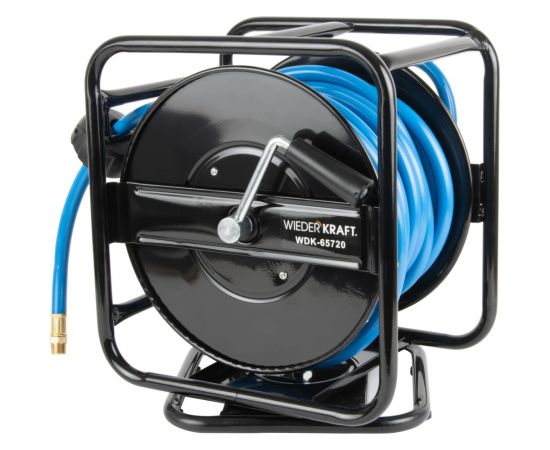Катушка ручная с пневмошлангом и брс (10х14 мм; 20 м) WIEDERKRAFT WDK-65720 