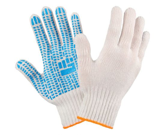 Трикотажные перчатки с ПВХ Фабрика перчаток, хб люкс, 7.5 класс, 5 нитей, белые 5-75-ЛЮ-БЕЛ-(XL) 