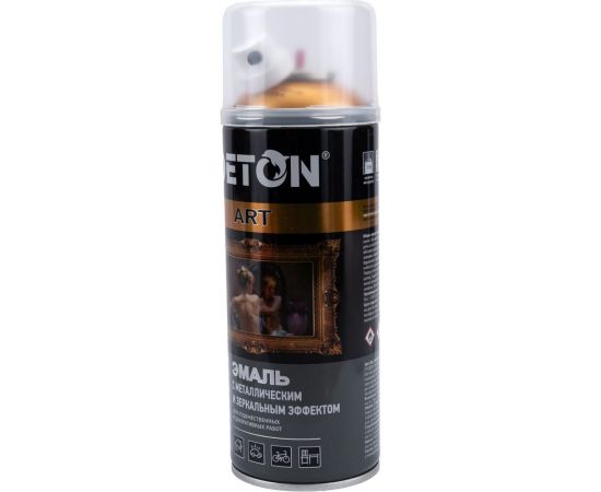 Аэрозольная эмаль DETON металлик, золотой декор ART 520 мл 126925 – изображение 3
