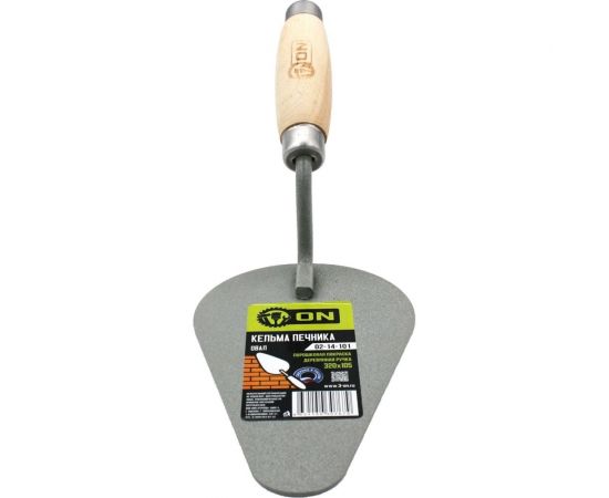 Кельма печника ON овал, порошковая покраска, деревянная усиленная рукоятка, 320x105мм 02-14-101 – изображение 3