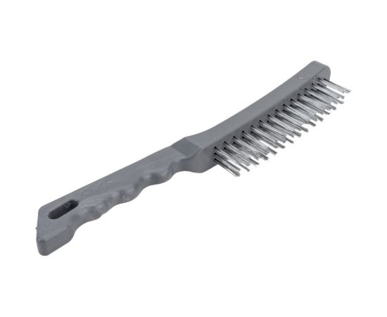 Металлическая 3-рядная щетка с пластиковой ручкой АвтоDело 44013 15472 – изображение 5