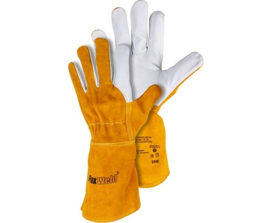 Кожаные мягкие краги Foxweld Мустанг КС-03 8498 – изображение 3