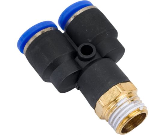 Фитинг цанговый Y-образный трубка 8 мм, внешняя резьба 1/4"" Pegas pneumatic 5704 – изображение 4