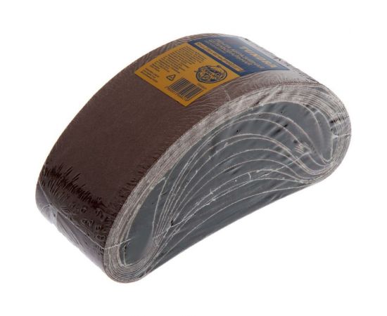 Лента абразивная бесконечная на тканевой основе (10 шт; 75х457 мм; Р100) ТУНДРА 1300821 – изображение 2