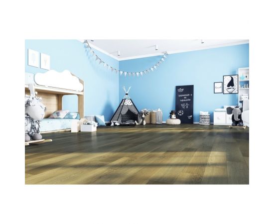 Замковое напольное покрытие Home Expert Natural Дуб Золотой лес, 1220x150x3.5 мм, 0,3 мм, фаска, 12 шт. уп. 1206/0-003 – изображение 2