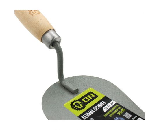 Кельма печника ON овал, порошковая покраска, деревянная усиленная рукоятка, 320x105мм 02-14-101 – изображение 4