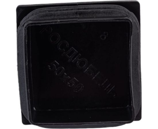 Внутренняя заглушка для трубы Tech-Krep 50x50 мм, черный пластик, 4 шт. пакет 150420 – изображение 3