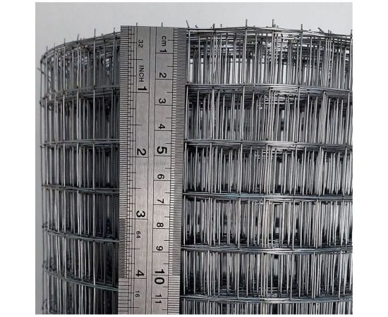 Сварная оцинкованная сетка КБР диаметр проволоки 0.8мм, ячейка 20x20мм, 1-25м KBR20200825ZNA – изображение 3