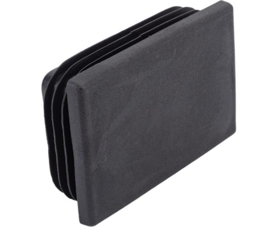 Внутренняя заглушка для трубы Tech-Krep 40x60 мм, черный пластик, 4 шт. пакет 150421 – изображение 2