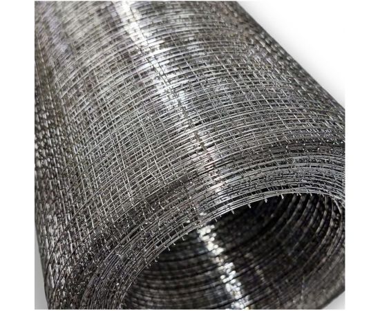 Сварная оцинкованная сетка КБР диаметр проволоки 0.6мм, ячейка 6x6мм, 1x15м KBR006060615ZNA – изображение 2