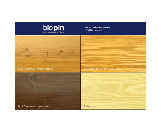 Масло для пола с твердым воском BIO PIN 1910 Hartwachsol бесцветное 2 л 19105 – изображение 8