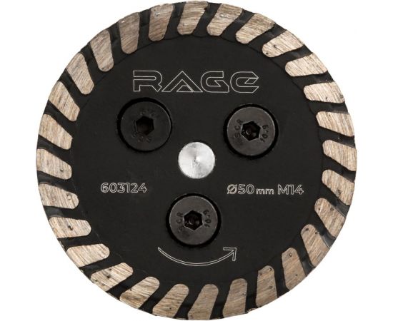 Диск алмазный 50 мм, турбо, с фланцем М14 rage by VIRA 603124 – изображение 4