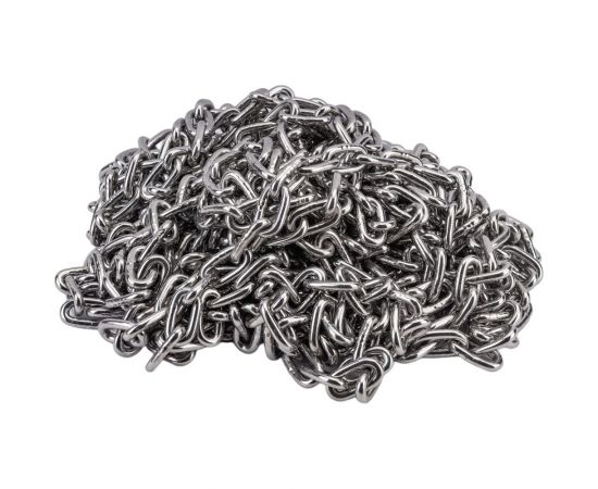 Нержавеющая цепь KREPFIELD 5x18,5 мм, DIN 766, А2, сварная, короткозвенная, 12 м 766А2ЦЕПЬ5ММ-12 