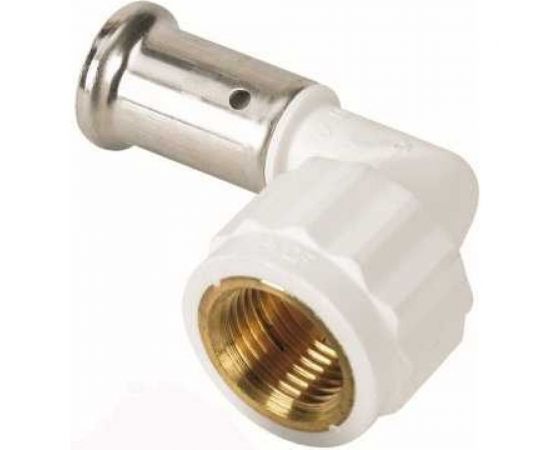 Угольник HENCO 90, ВР, ПВДФ, пресс, белый, 16x1/2"" 6PKW-1604 