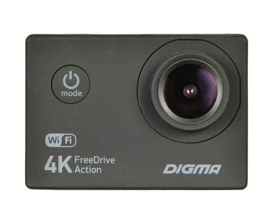 Видеорегистратор DIGMA FreeDrive Action 4K WiFi черный, 8Mpix 2160x3840 2160p, 150 гр. 1132275 