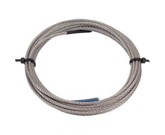 Нержавеющий трос KREPFIELD 3 мм, сталь А2, плетение 7x7, средней мягкости, 3 м 8379А2ТРОС3ММ-3 
