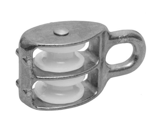 Двойной оцинкованный блок для троса, нейлоновый шкив 30мм 1шт - ярлык Tech-Krep 112731 
