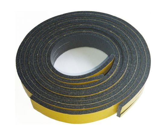 Уплотнительная прокладка из изолона ТДВ длина 9 м, цвет черный, арт. 1501024 