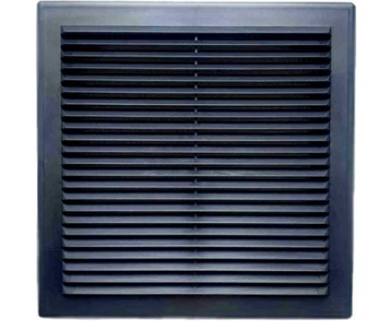 Решетка вентиляционная вытяжная серия В графит (110x220 мм, пластик) ВИЕНТО 1122В-графит 