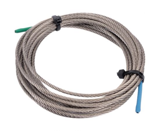 Нержавеющий трос KREPFIELD 2 мм, сталь А2, плетение 7x7, средней мягкости, 3 м 8379А2ТРОС2ММ-3 