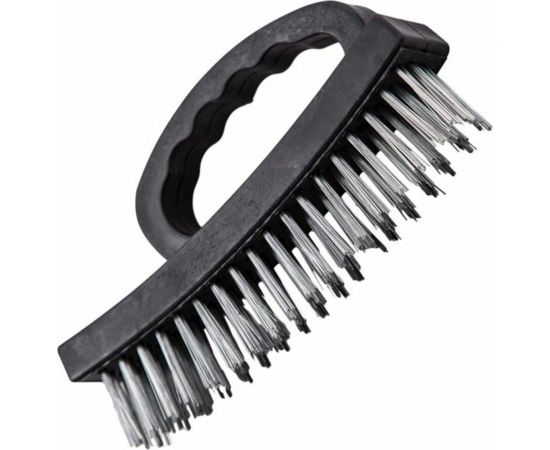 Щетка по металлу BEOROL 4 ряда, пластиковая ручка 245314 