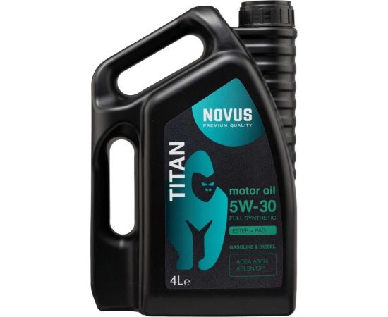 Моторное масло Новус NOVUS TITAN 5W-30, (PAO+Ester) A3/B4, 4 л TIT201804 