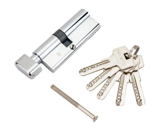 Цилиндровый механизм с вертушкой НОРА-М ЕСО Z ЛПВ-80 45-35в хром 18423 