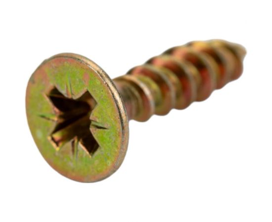 Шуруп Качественный КРЕПЕЖ желтый цинк 4.5x20, 300 шт. 0300475 КЧ 