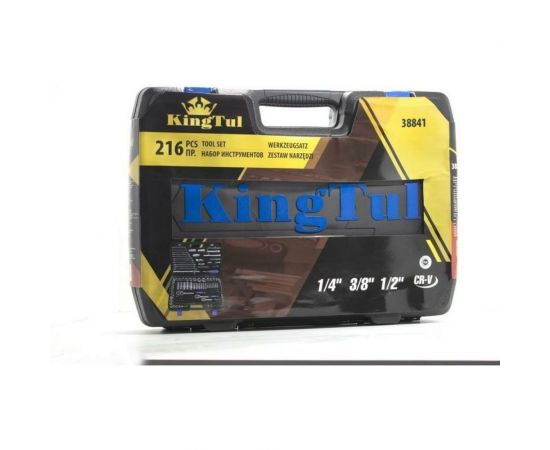 Набор инструментов KINGTUL 216пр. 1/4"", 3/8"", 1/2"" (6гр.) KT-38841 50523 – изображение 3