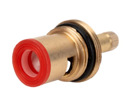 Керамическая кран-букса Профсан ПСМ 1/2"", 24 шлица удлиненная 2 резьбы PSM-1292-24 – изображение 2