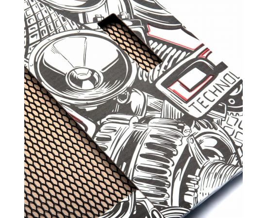 Облицовка радиатора Dreamcar 40x100 см, алюминий, ячейка 12x6 мм, черная DC-000-0002041 – изображение 4