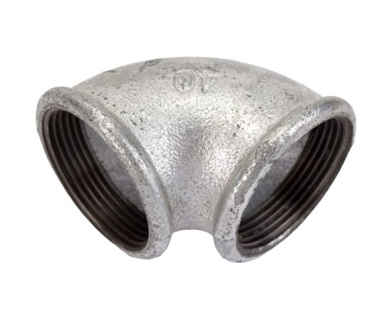 Угольник СВК чугунный резьбовой, оцинкованная, внутр. резьба, 90 градусов, ДУ 40мм, 1 1/2 SVK-CIEF40z – изображение 2