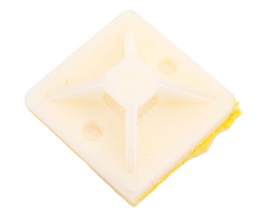 Самоклеящаяся площадка для хомутов duwi 20x20 мм, белая, упаковка 10 шт. 30205 6 – изображение 2