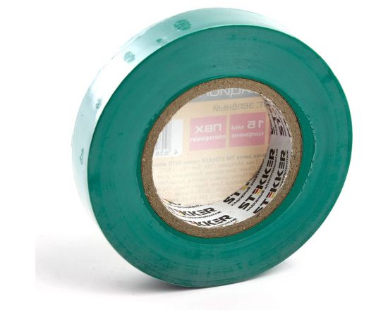 Изоляционная лента STEKKER intp01315-20 0,13x15 мм, 20 м, зеленая 39903 – изображение 6
