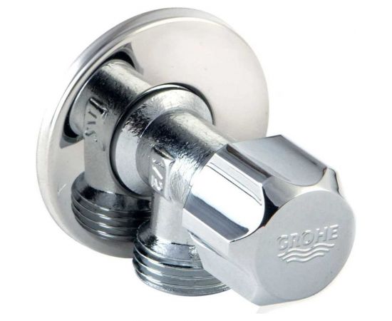 Универсальный угловой вентиль Grohe 1/2"", хром 2201600M – изображение 2