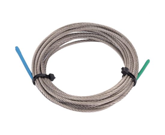 Нержавеющий трос KREPFIELD 2 мм, сталь А2, плетение 7x7, средней мягкости, 3 м 8379А2ТРОС2ММ-3 – изображение 2