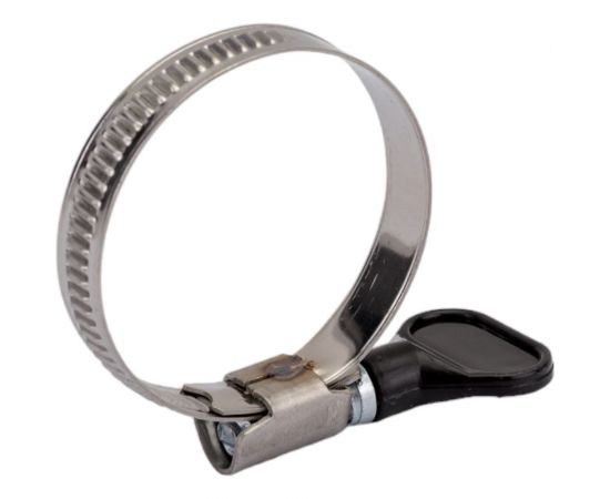 Червячный хомут с бабочкой СВК оцинкованный, w1/9 мм, 30 - 45 мм SVK-HW1045 – изображение 3