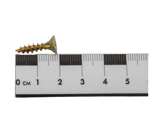 Шуруп Качественный КРЕПЕЖ желтый цинк 4.5x20, 300 шт. 0300475 КЧ – изображение 3