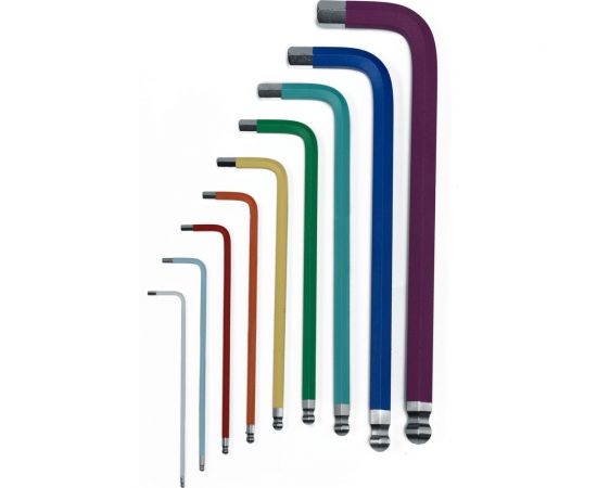 Набор шестигранников NORGAU COLOUR удлиненные, 9 шт N42CEL-009 061001809 – изображение 4