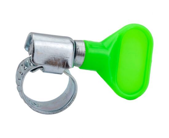 Червячный хомут с бабочкой СВК оцинкованный, w1/9 мм, 8 - 12 мм SVK-HW1012 – изображение 3