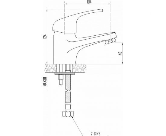 Смеситель для раковины DEVIDA ELRA DVL0341-03 – изображение 2