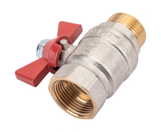 Шаровой кран ALTSTREAM ALT-Z 402 полный проход В-Н бабочка 3/4 014010402 – изображение 4