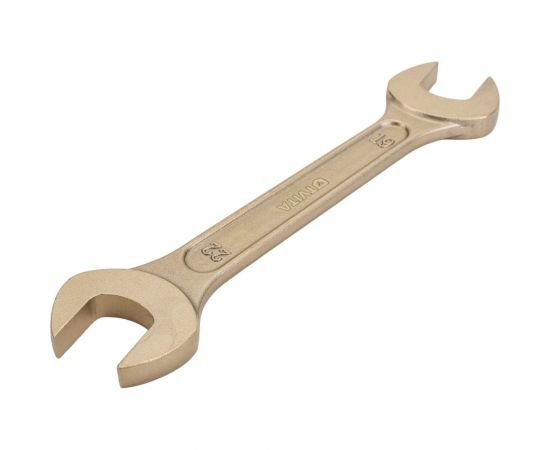 Гаечный рожковый двусторонний искробезопасный ключ TVITA мод. 146 19х22 мм AlCu TT1146-1922A – изображение 4