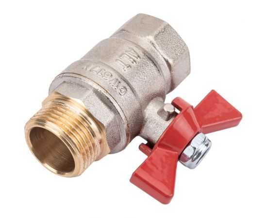 Шаровой кран ALTSTREAM ALT-Z 402 полный проход В-Н бабочка 3/4 014010402 – изображение 3