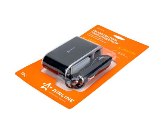 Прикуриватель-разветвитель 3 гнезда 5А + USB 1A, с выключателями нагрузки Airline ASP-3S-15 – изображение 3