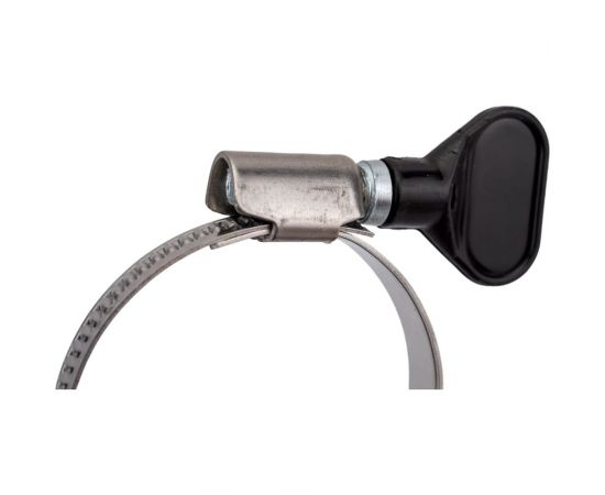 Червячный хомут с бабочкой СВК оцинкованный, w1/9 мм, 30 - 45 мм SVK-HW1045 – изображение 4