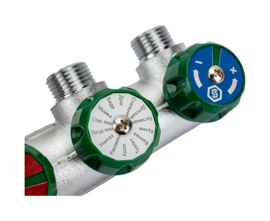 Регулирующий коллектор STOUT 1"", 3 отвода 1/2"" SMB-6850-011203 RG008UJDJB1NBC – изображение 3