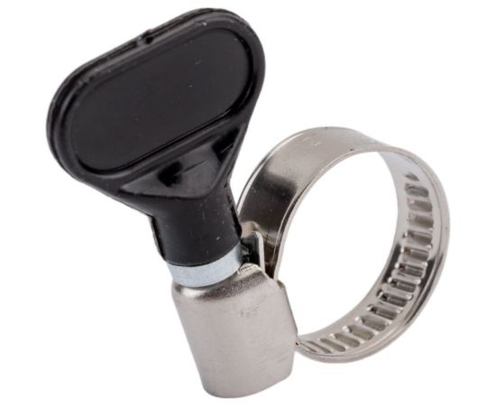 Червячный хомут с бабочкой СВК нержавеющий, w2/9 мм, 12 - 20 мм SVK-HW2020 – изображение 5