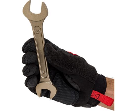 Гаечный рожковый двусторонний искробезопасный ключ TVITA мод. 146 19х22 мм AlCu TT1146-1922A – изображение 2